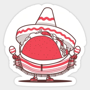 Mexican Taco the Taqueria Sticker